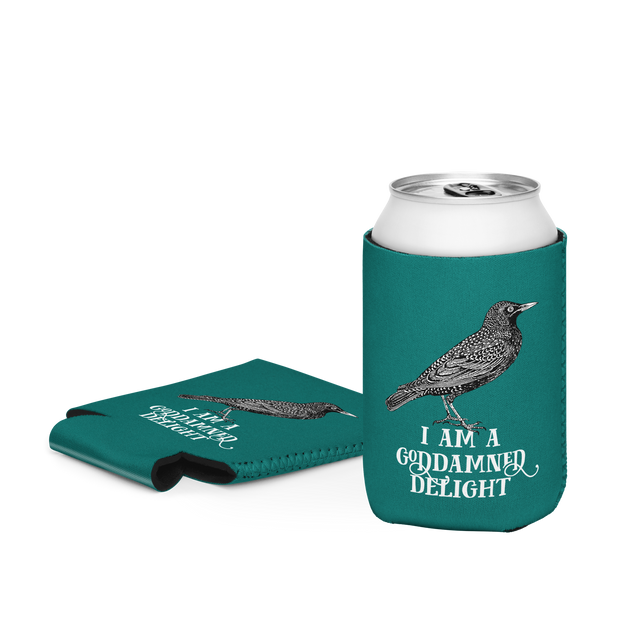 I Am A Goddamned Delight Regular Beer Koozie