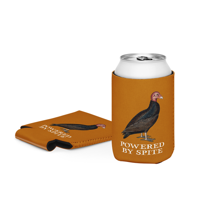 Powered By Spite Regular Beer Koozie