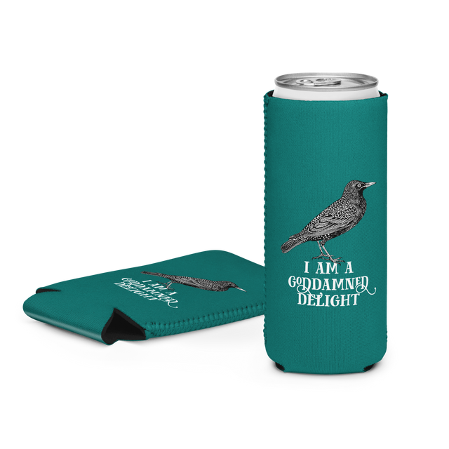 I Am A Goddamned Delight Capri Beer Koozie