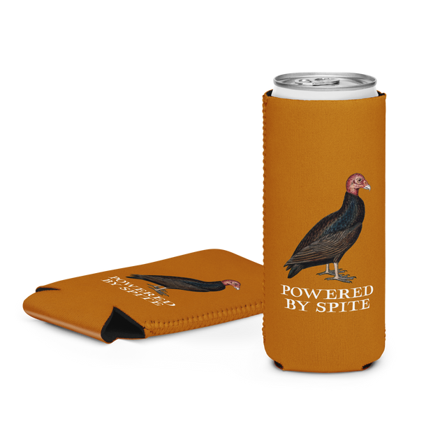 Powered By Spite Capri Beer Koozie