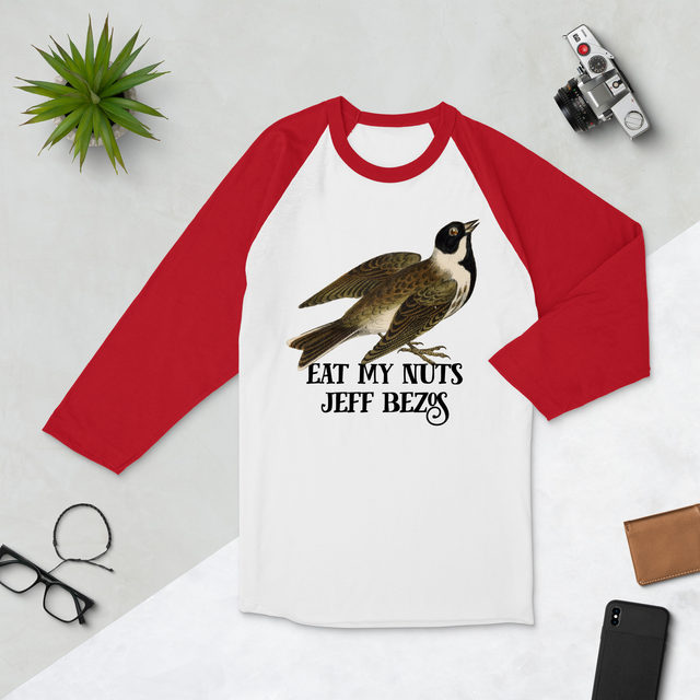 Eat My Nuts Jeff Bezos Baseball Tee