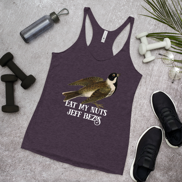 Eat My Nuts Jeff Bezos Racerback Tank